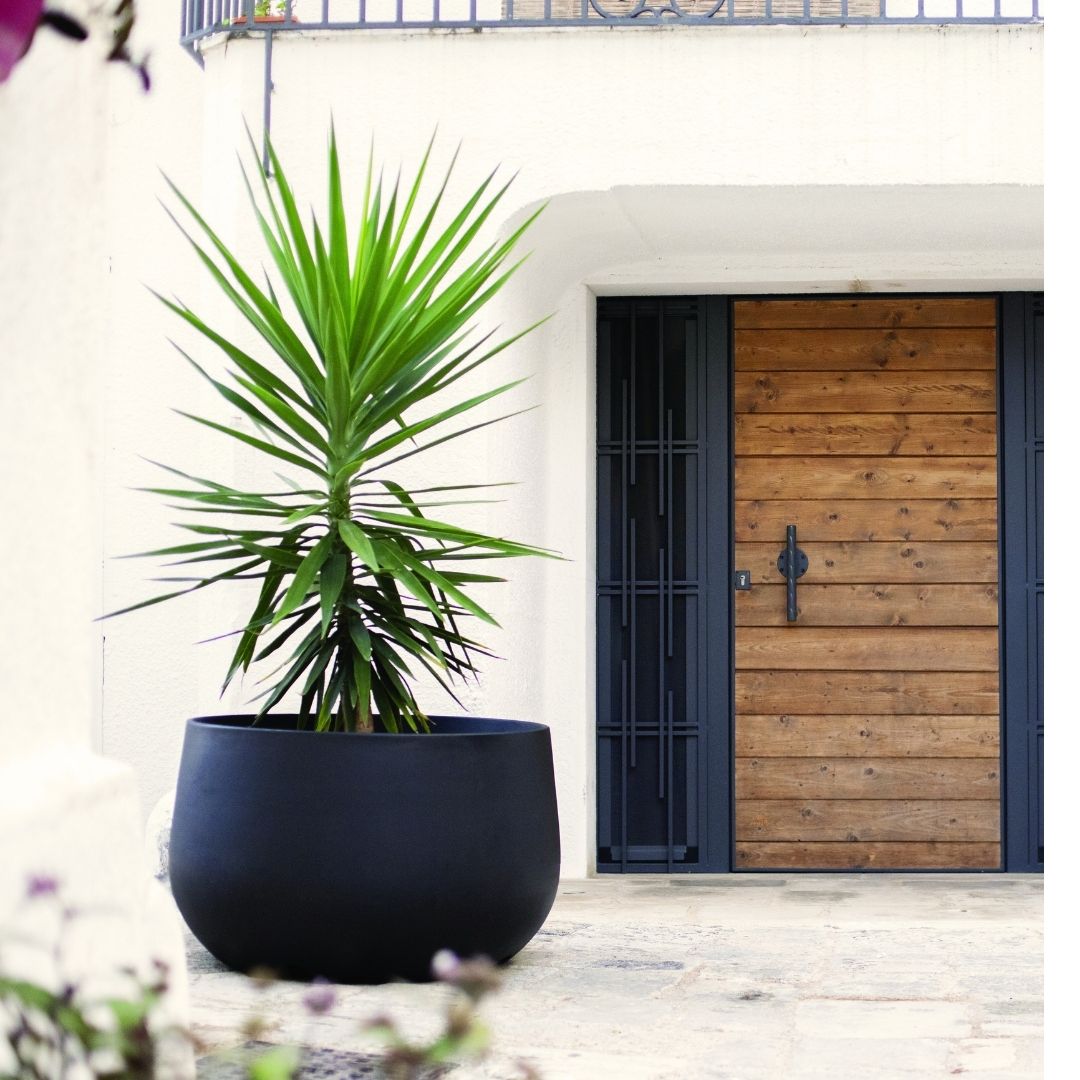 Acaya XL Bowl Planter - Carbon