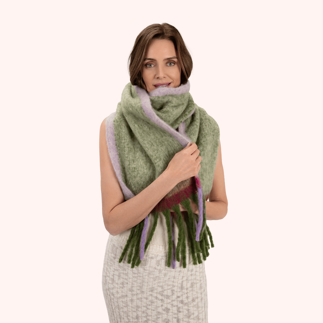 Aria Cosy Scarf - Sage