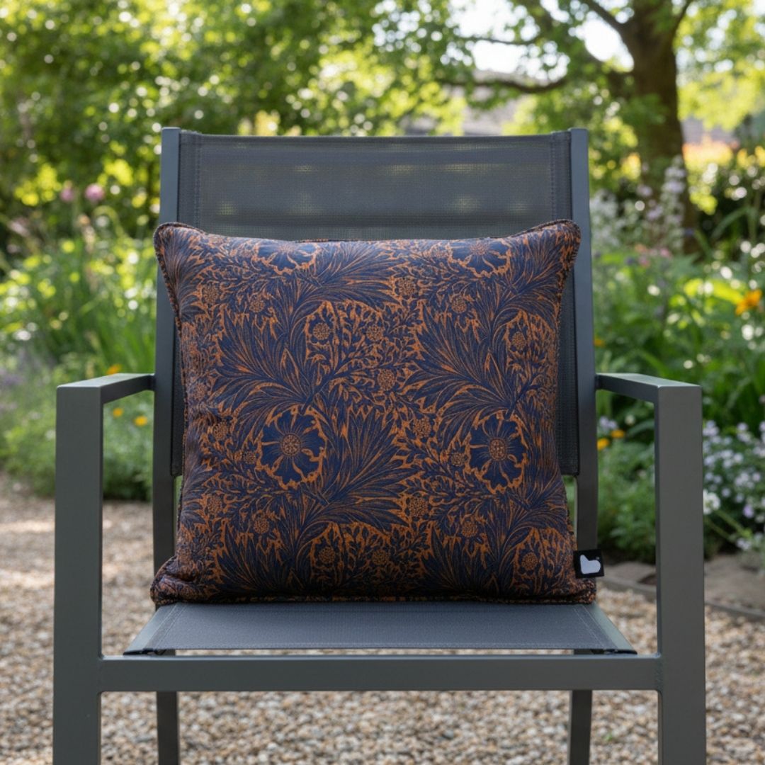 B Outdoor Cushion Floral - Rust