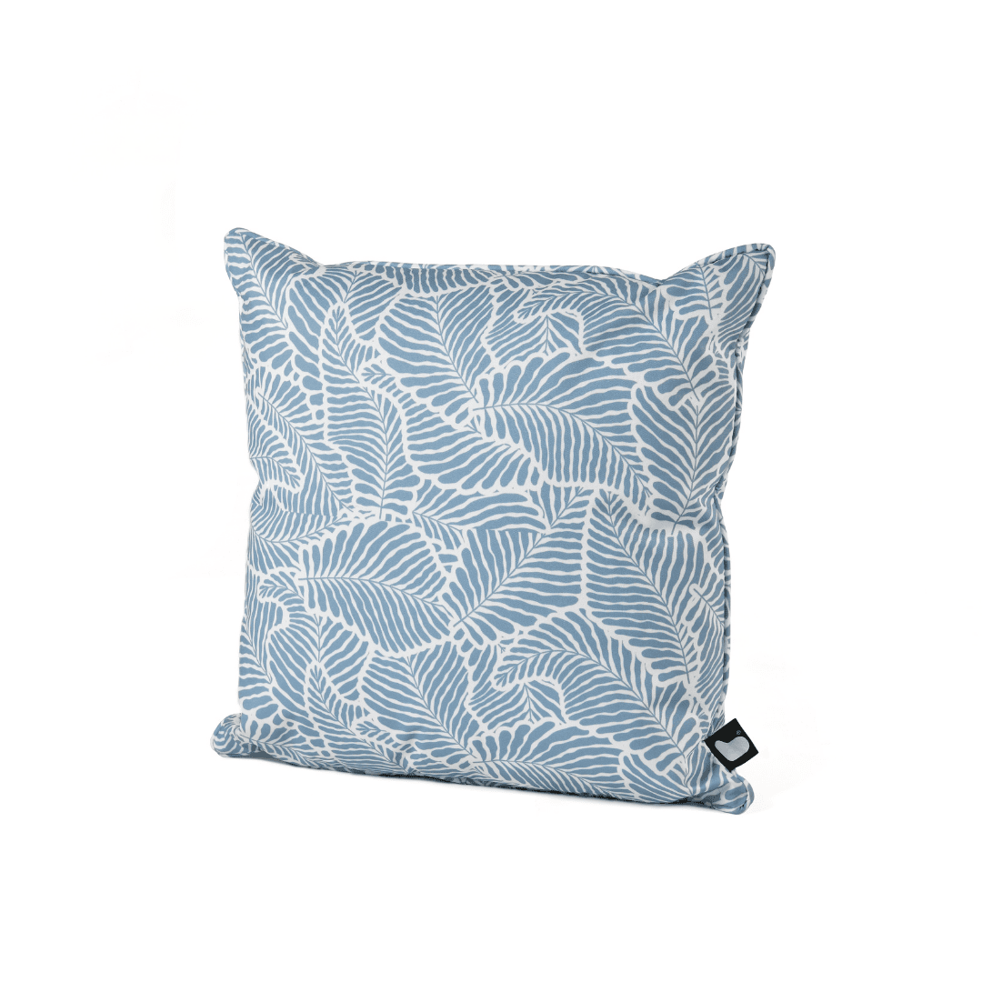 B Cushion Oasis Leaf - Sea Blue