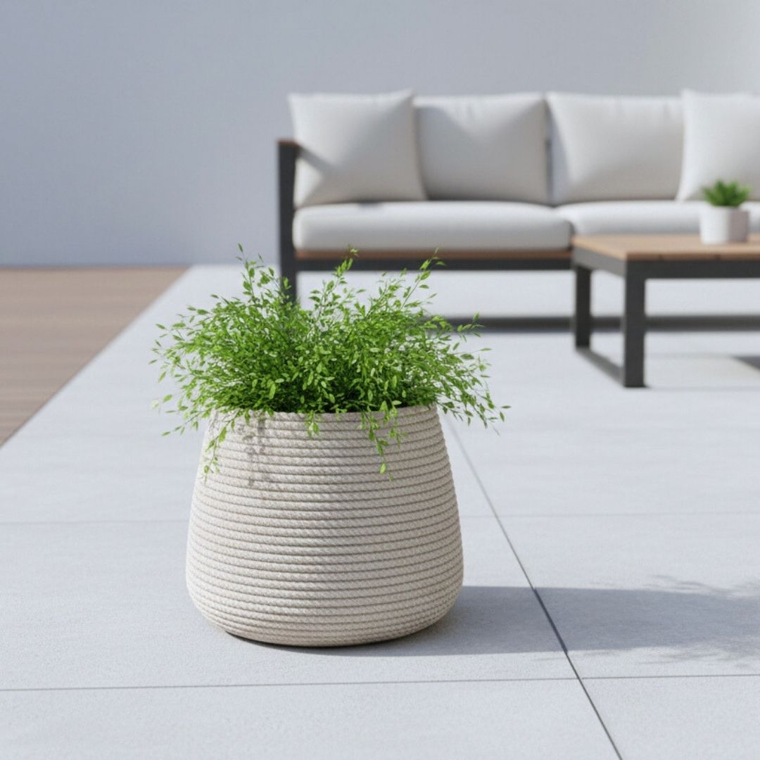 Bali Basel Pot Corda - Off White