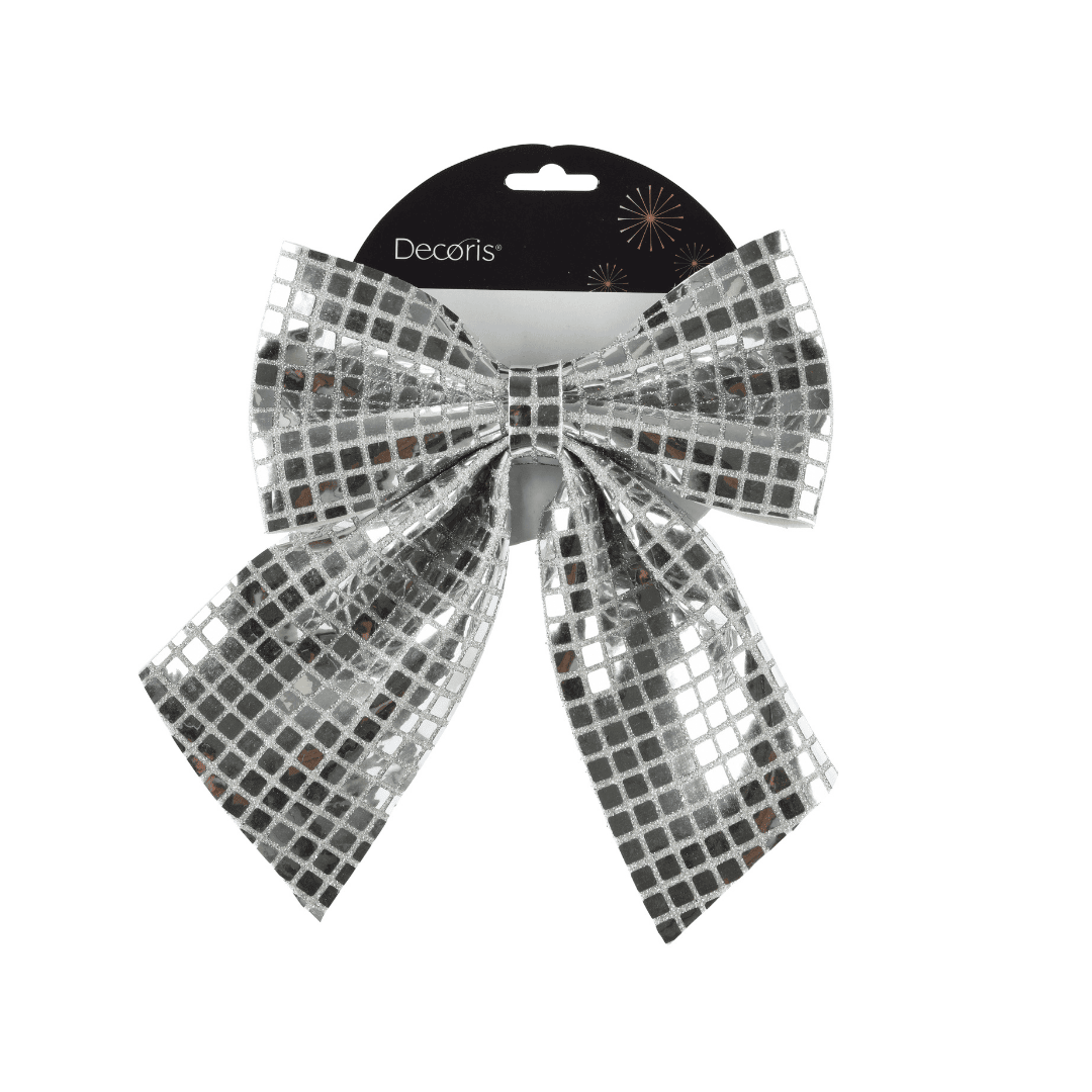 Christmas Bow - Silver