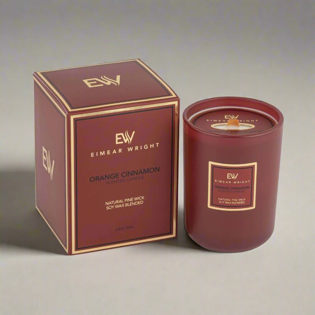 Christmas Candle - Orange Cinnamon