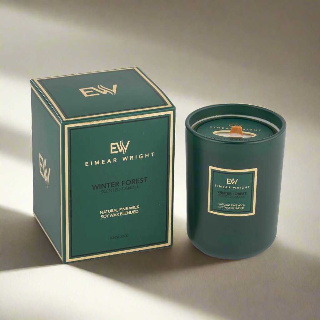 Christmas Candle - Winter Forest