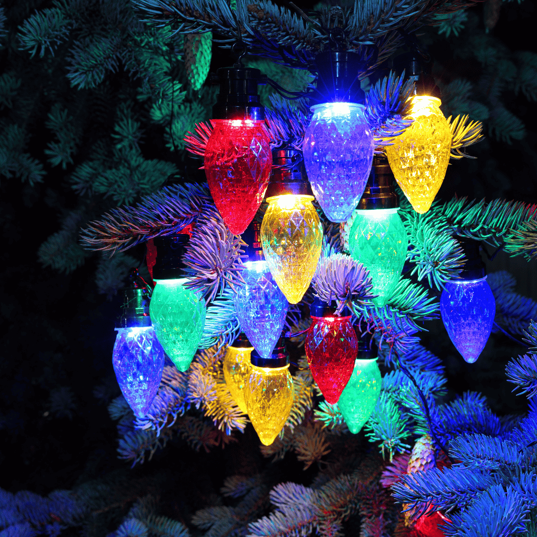 Christmas Cone Lights 20 Multicolour