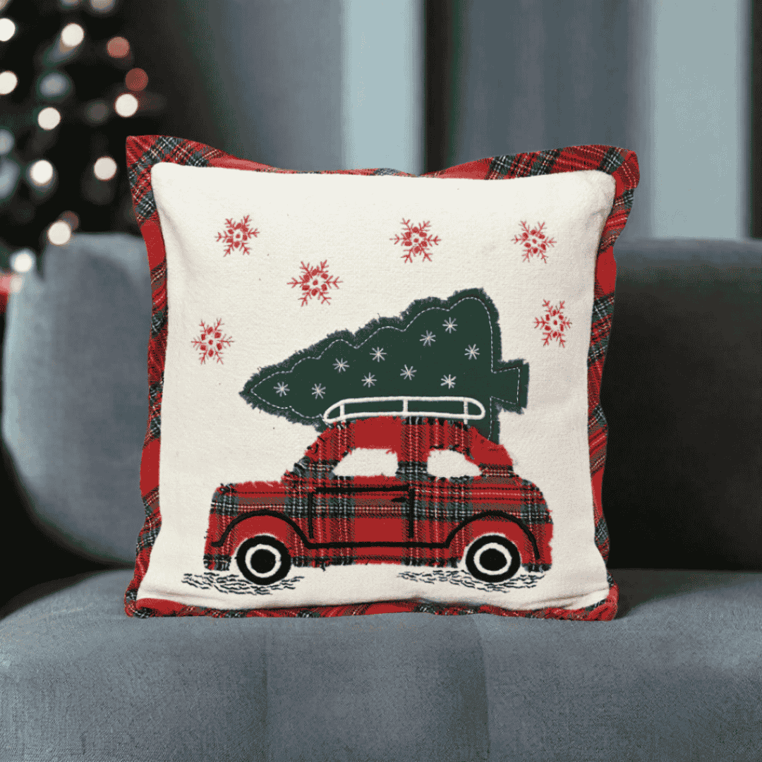 Christmas Cushion Car