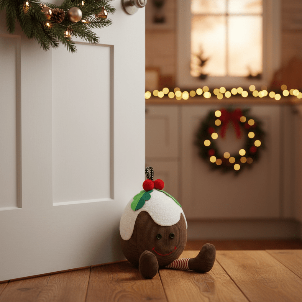 Christmas Doorstop 'Perfect Pudding'
