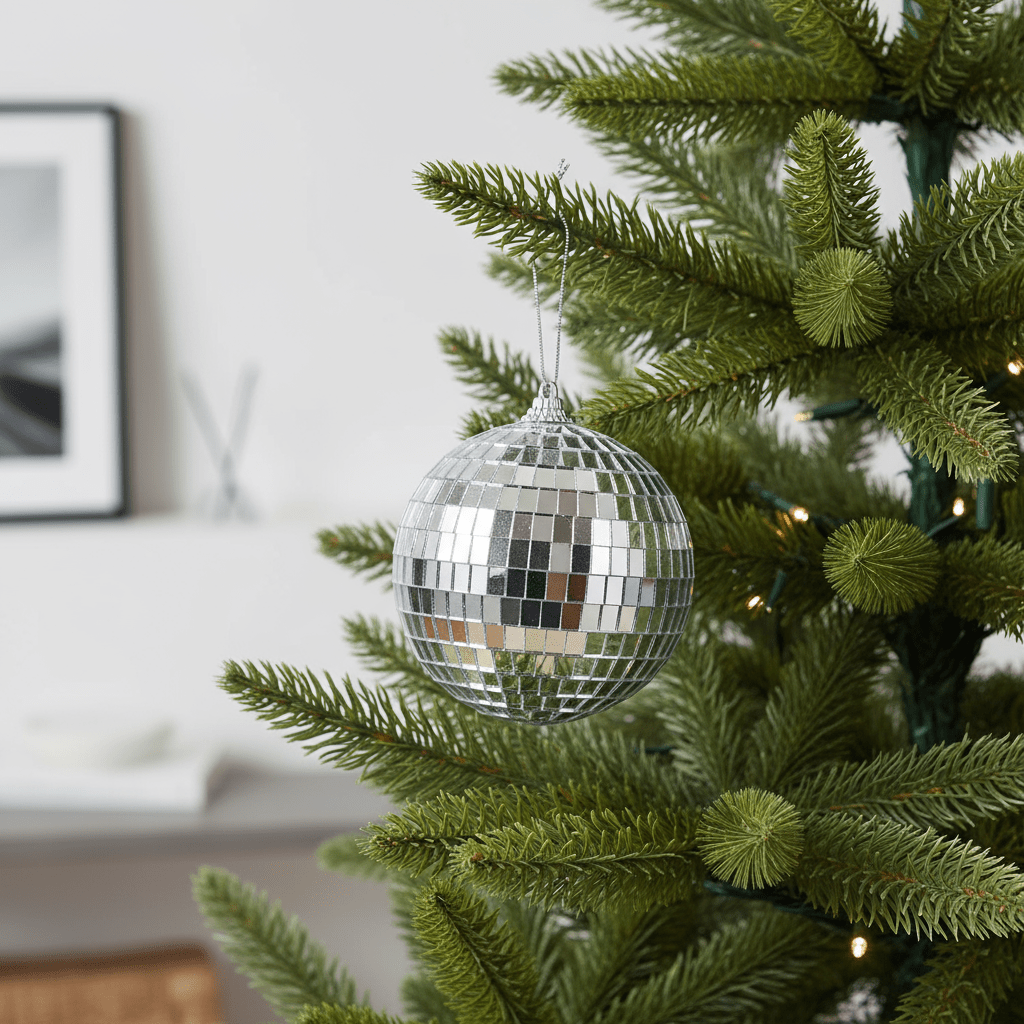 Christmas Foam Bauble Mirror Disco Ball
