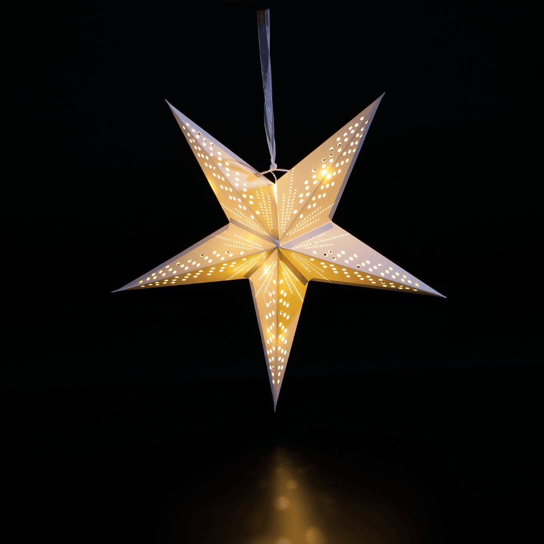 Christmas LED Paper Star - Warm White