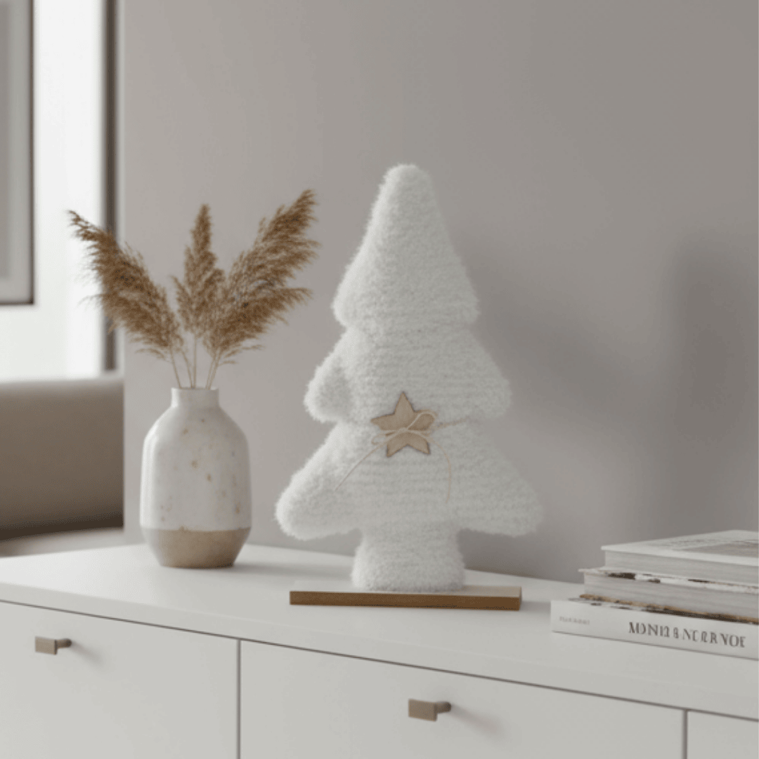 Christmas Tree Faux Fur Decoration