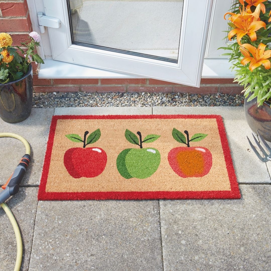 Coir Outdoor Rug Apples 45 x 75cm