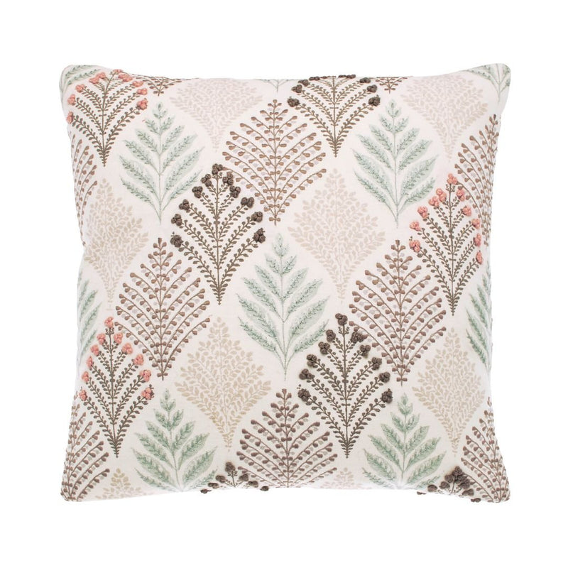 Cushion Embroidered Fern - The Garden HouseWalton & Co