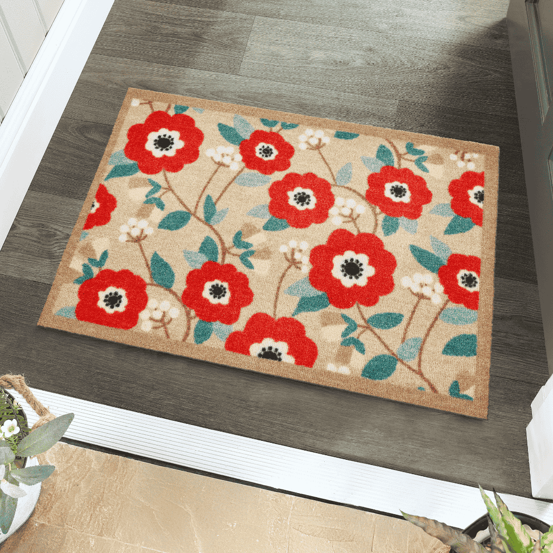 Door Mat Floral Blooms