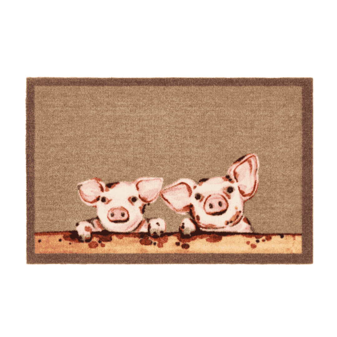 Door Mat Piglets