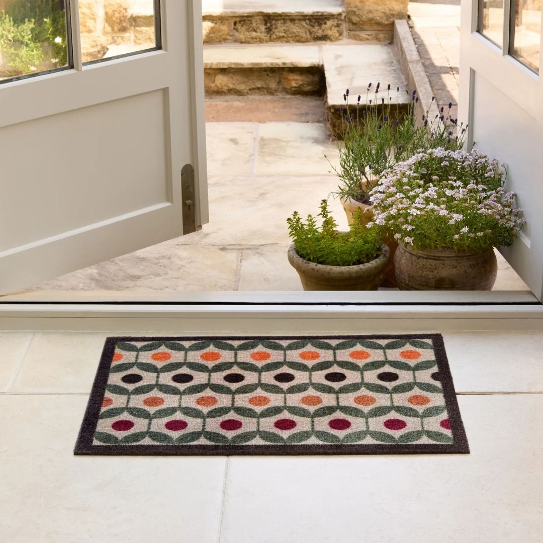 Door Mat Retro Geo Earth