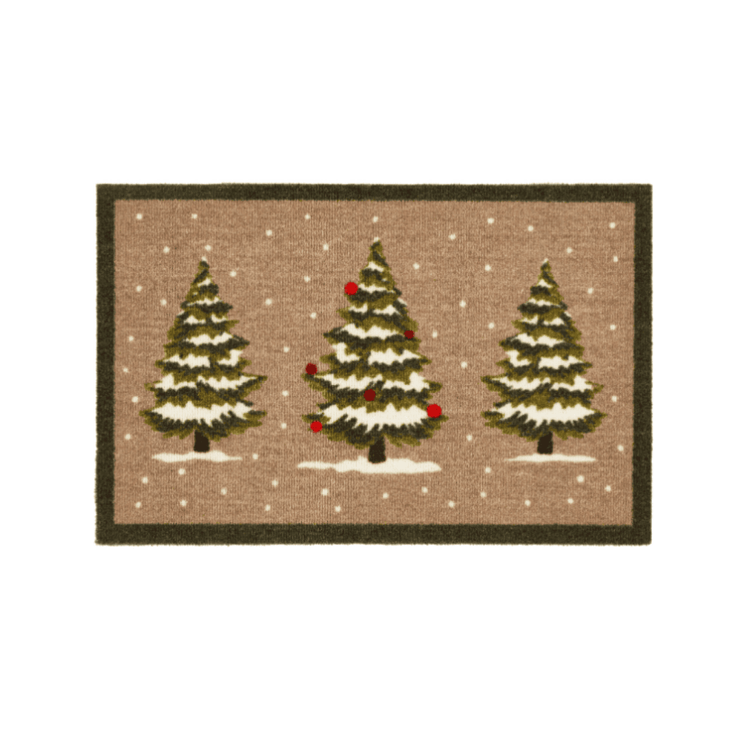 Door Mat Winter Trees