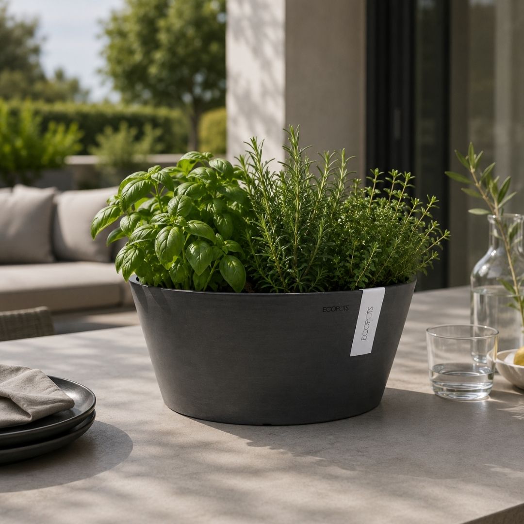 Ecopots Frankfurt 40 Dark Grey