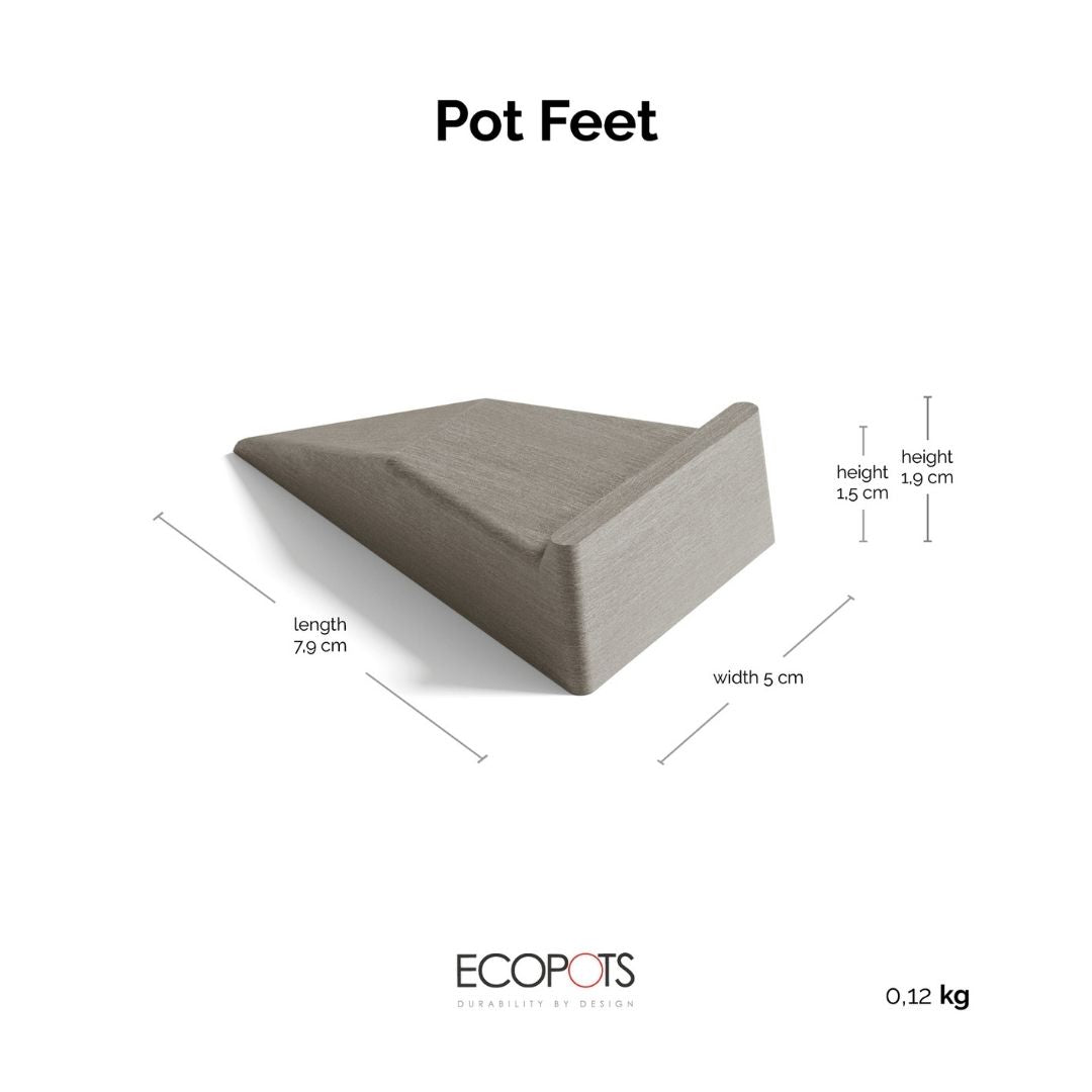 Ecopots Pot Feet Set 4 - Taupe