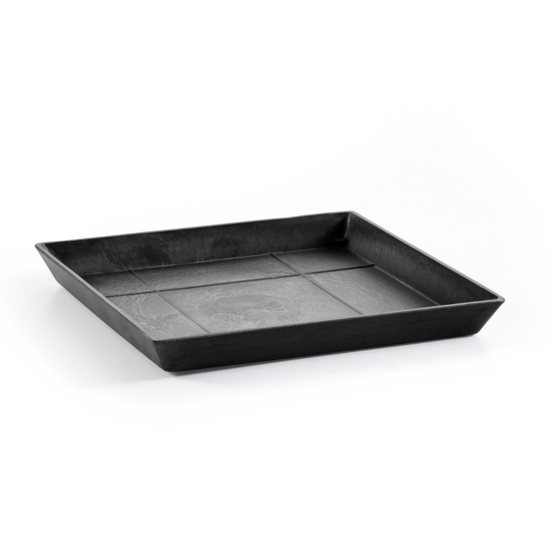 Ecopots Saucer Square Dark Grey