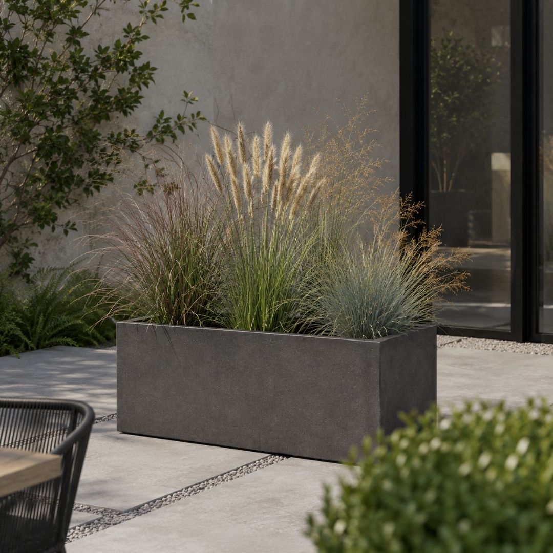 Eschbach Box Planter - Espresso Black