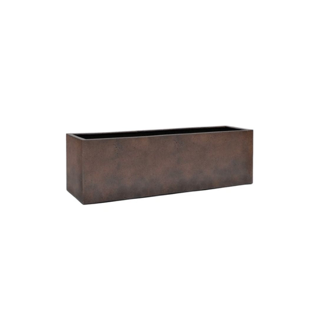 Box Planter Rust Brown