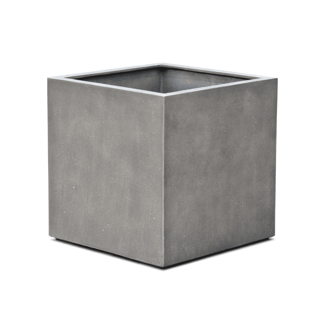 Eschbach Cube Planter - Concrete Grey