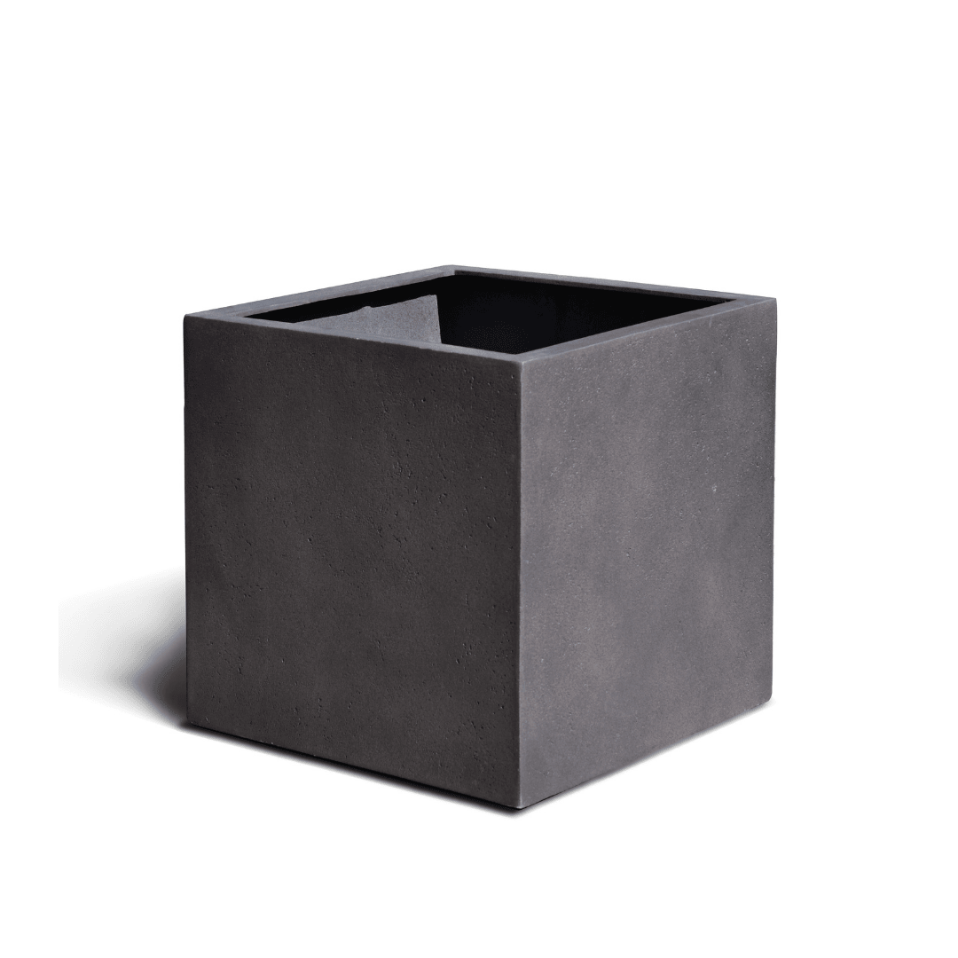 Eschbach Cube Planter - Espresso Black