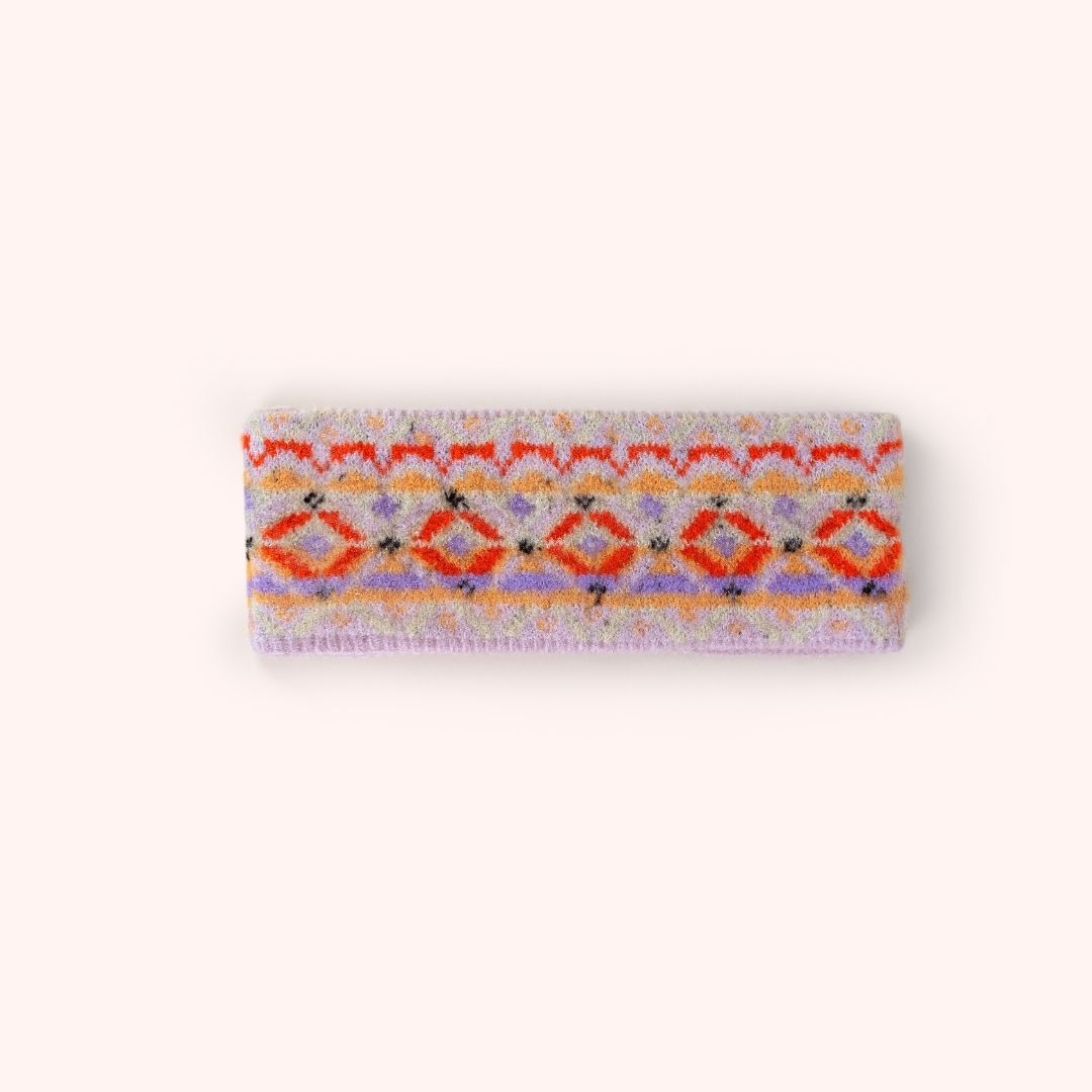 Fair Isle Headband - Pink Mix