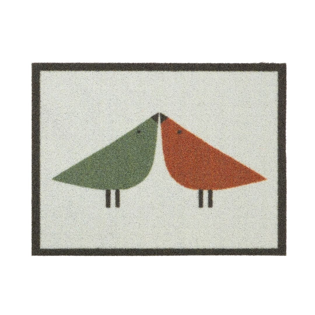 Hug Rug Outdoor Doormat Lintu Rust Green