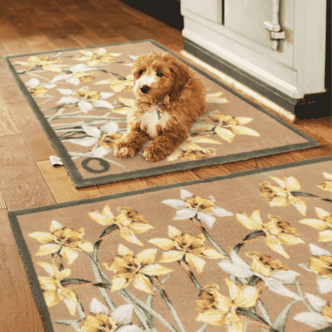 Hug Rug Doormat Daffodil Blooms