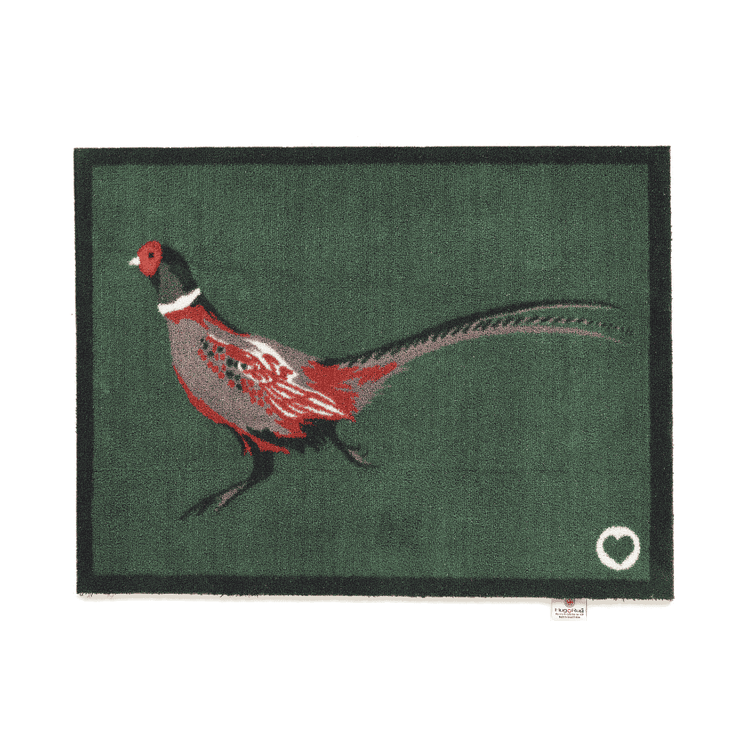Hug Rug Doormat Pheasant 2 - Green