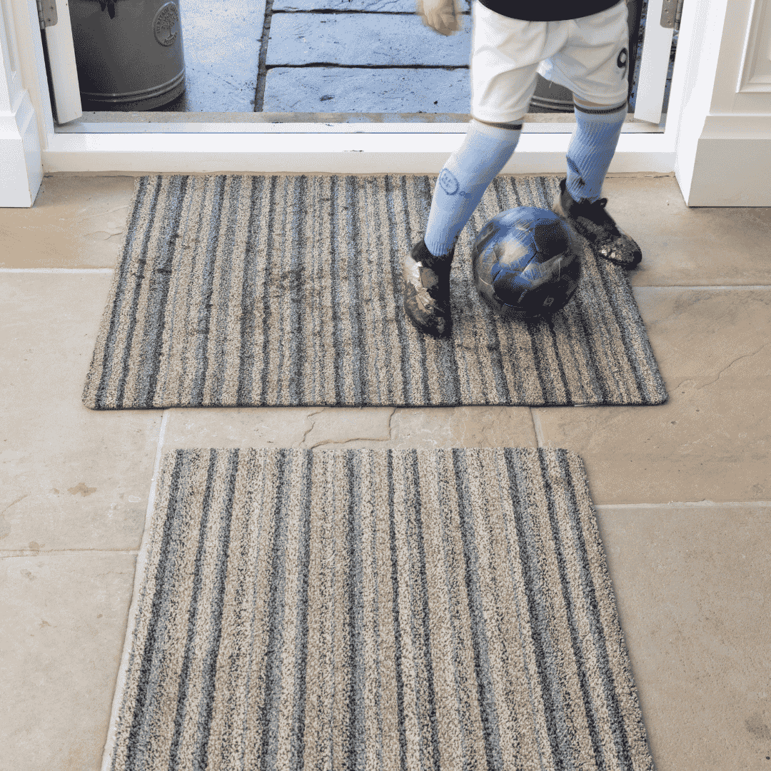 Hug Rug Doormat Ribbon Grey