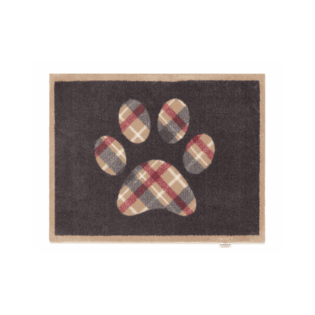Hug Rug Doormat Tartan Paw