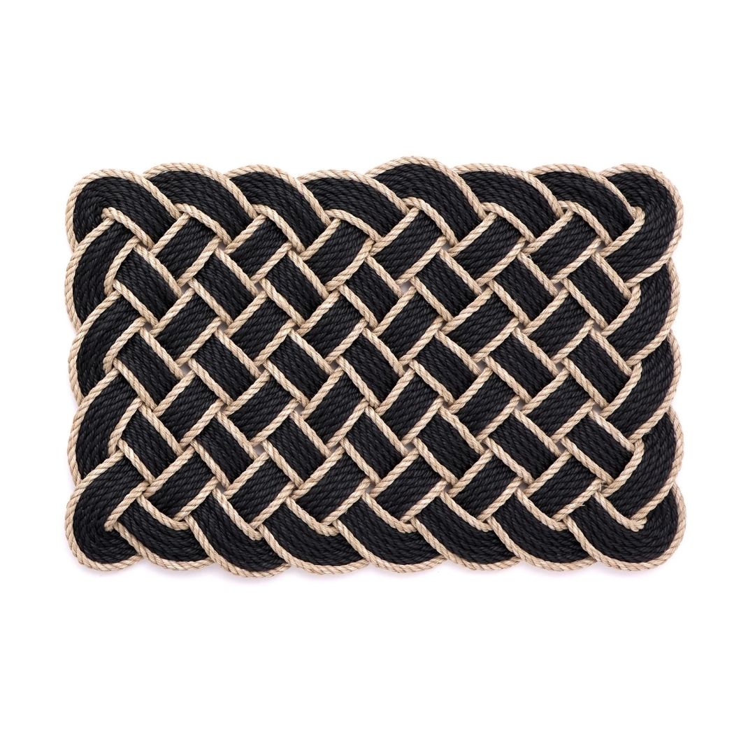 Doormat Lover's Knot - Black