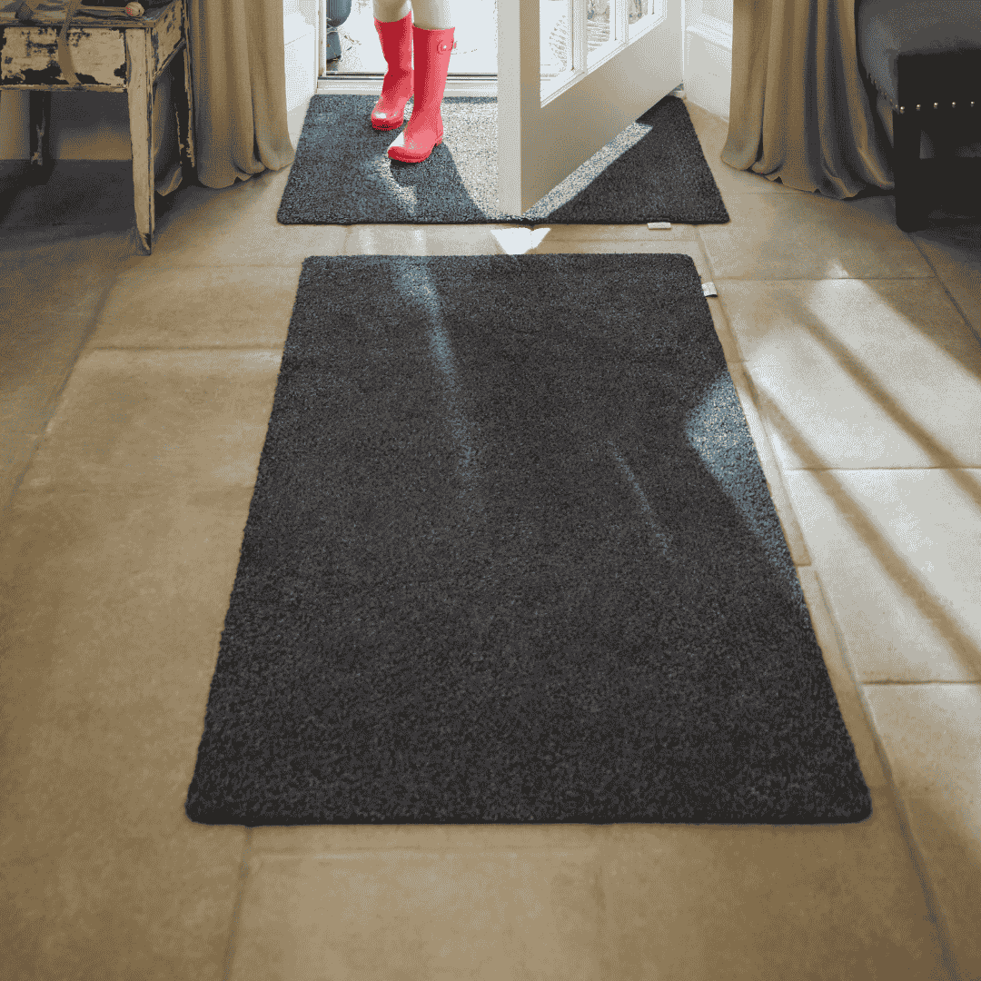 Hug Rug Runner Plain Charcoal