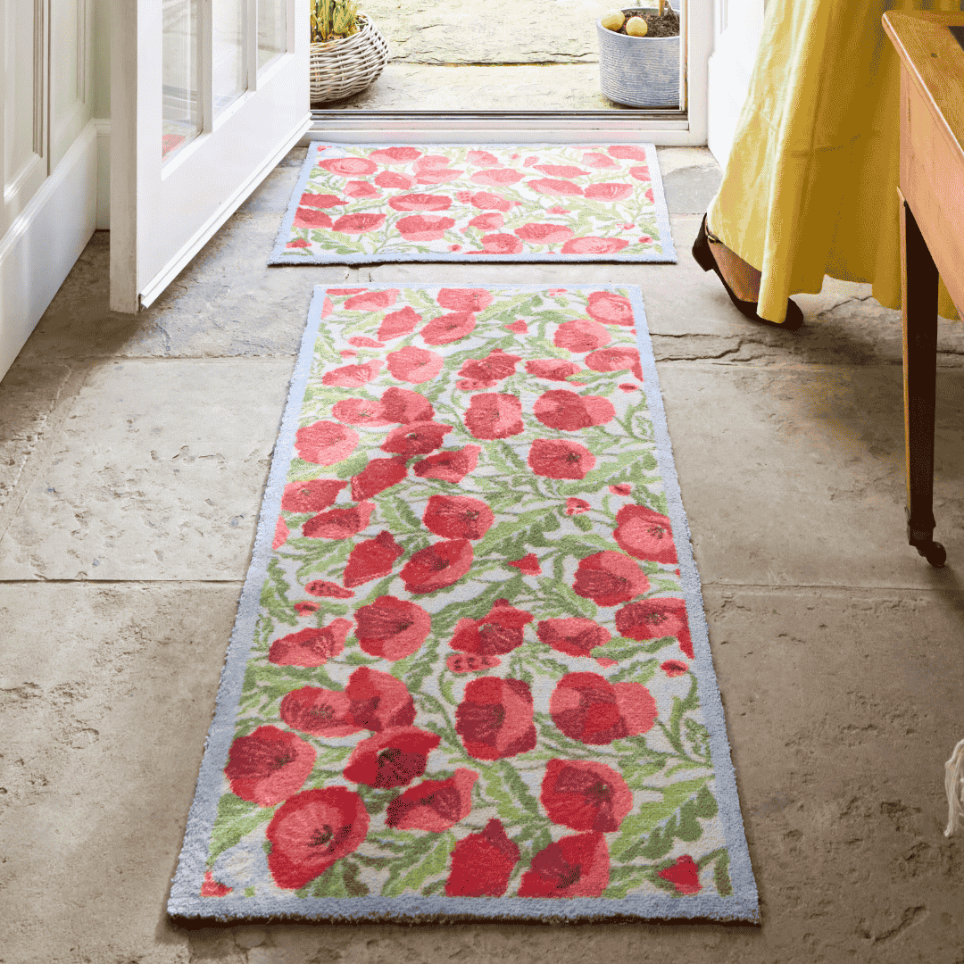 Hug Rug Runner Poppies Galore