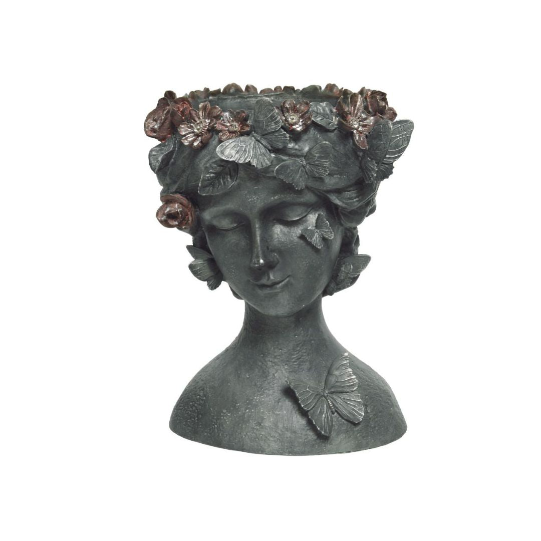 Indoor Planter Woman With Flowers