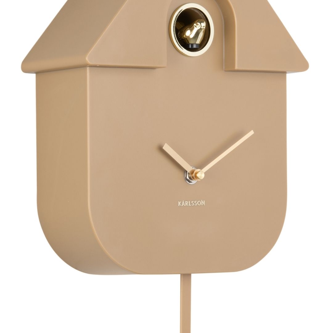 Modern Cuckoo Clock Oro Mocha Brown