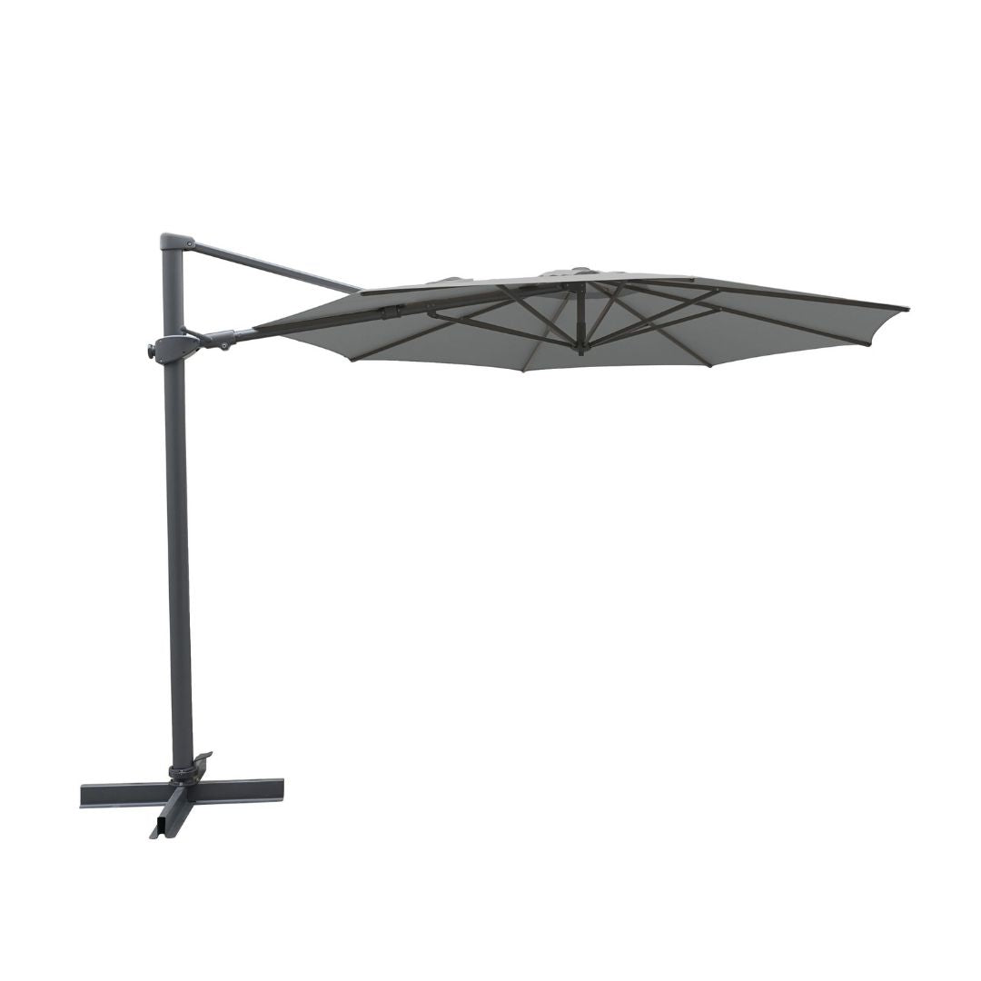Kettler Aura Free Arm Round Parasol 3m - Slate
