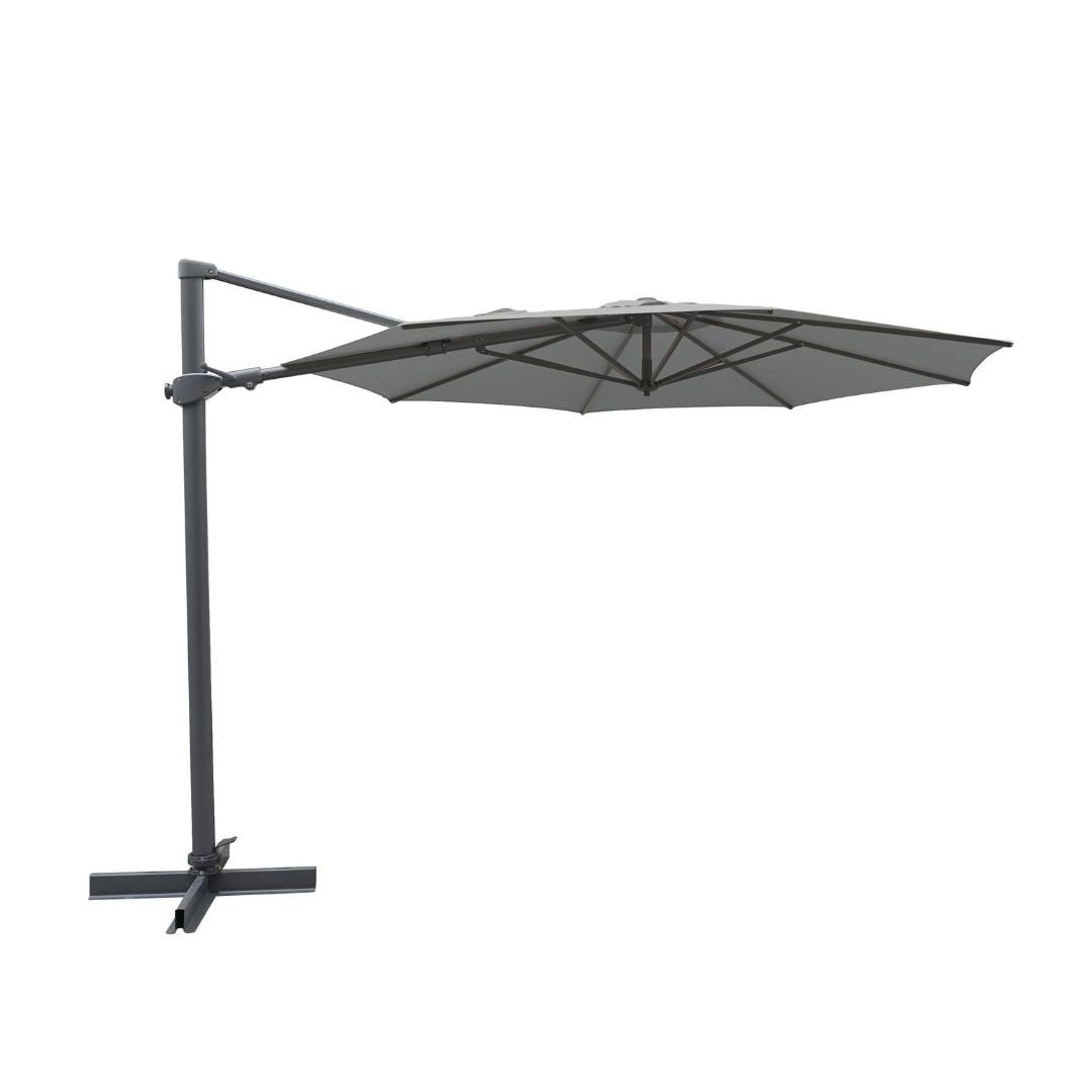 Kettler Aura Free Arm Round Parasol 3m - Slate