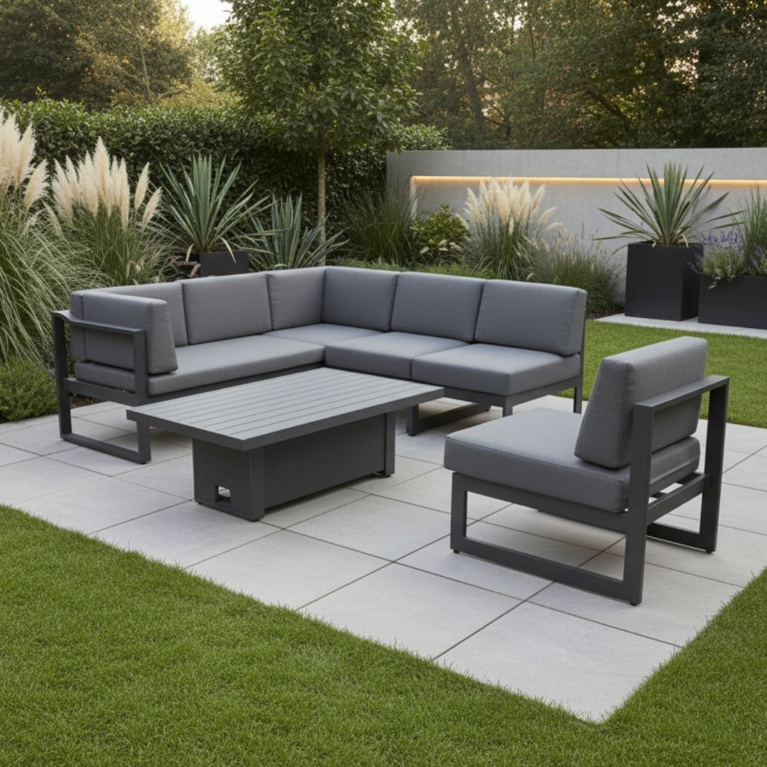 Kettler Versa Garden Corner Lounge Set High/Low Table