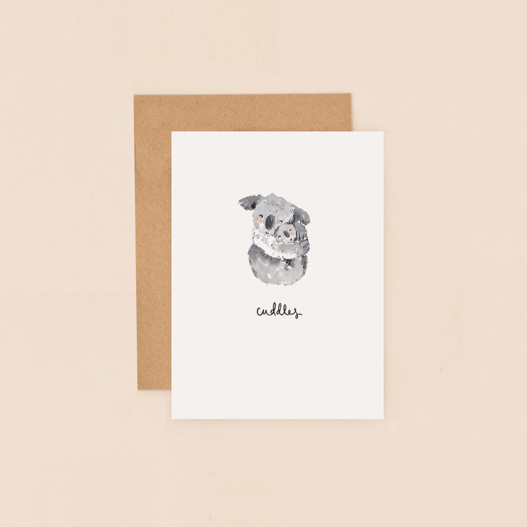 Koalas Cuddles Mini Card