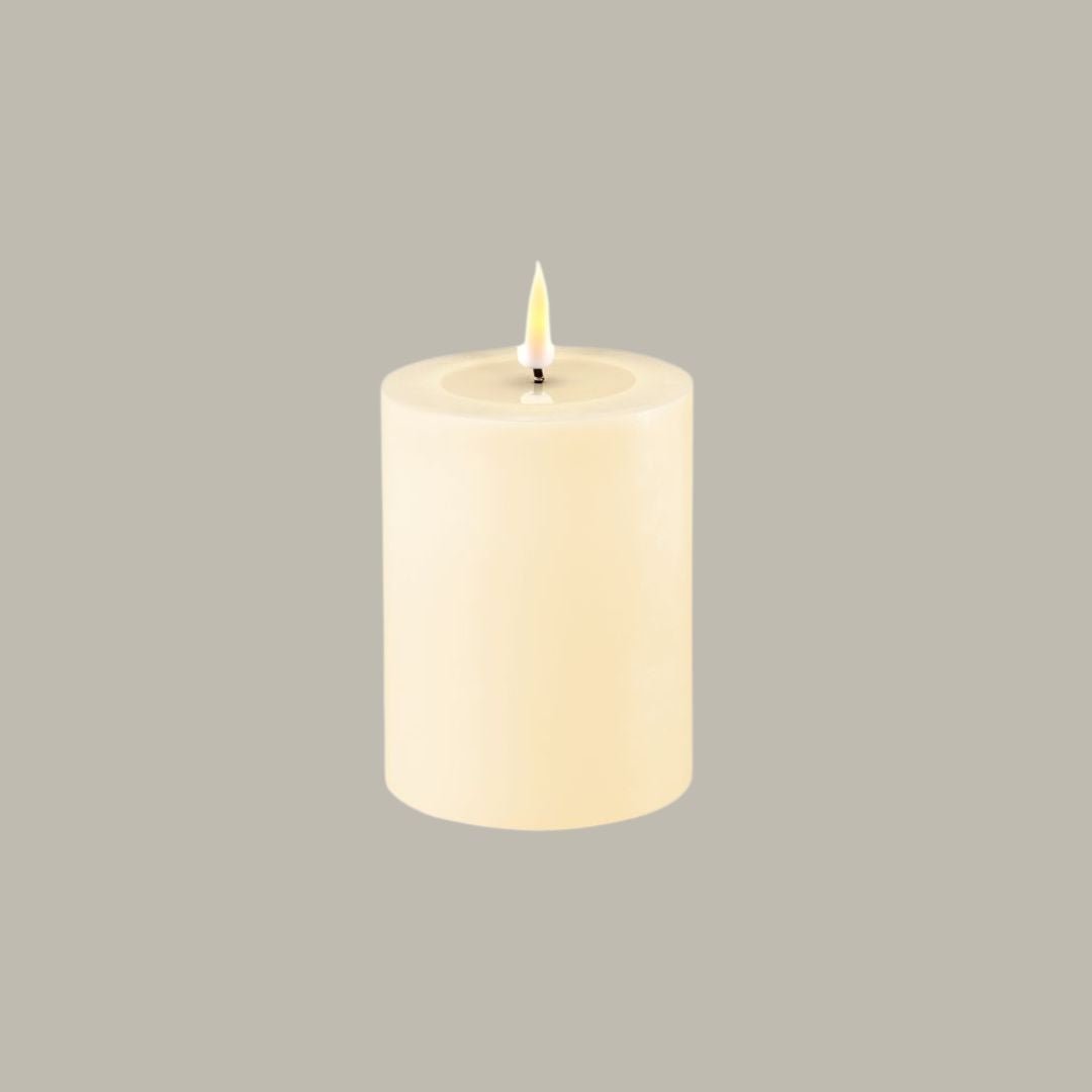 LED Candle Cream 7.5x10cm