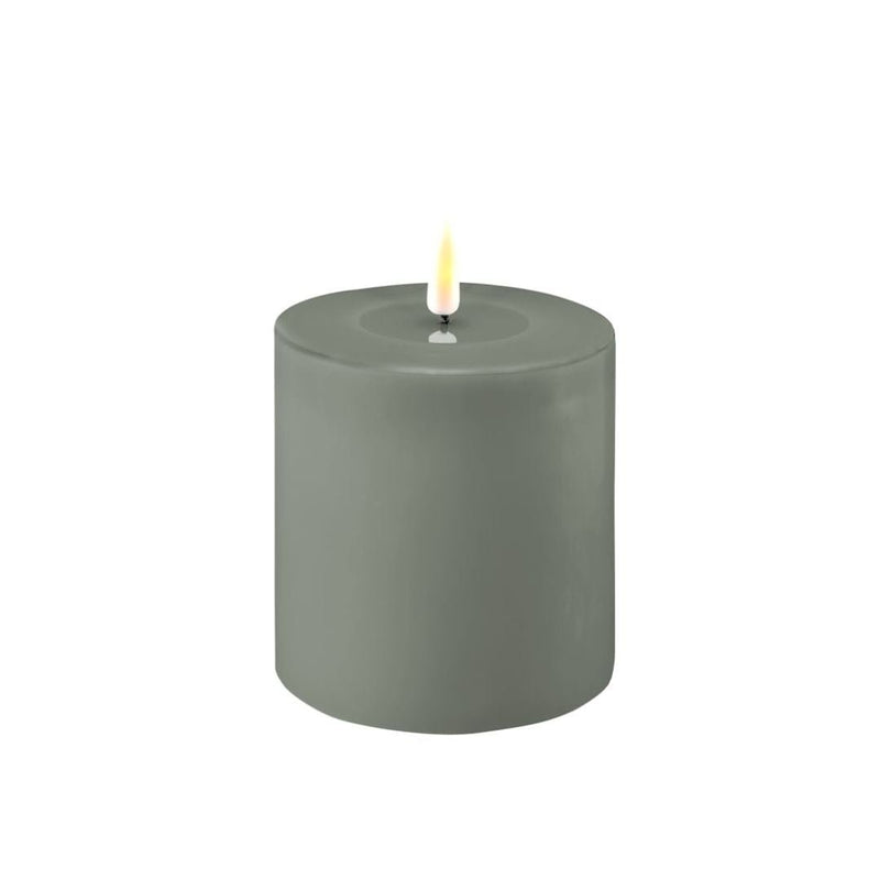 LED Candle Salvie Green 10x10cm - The Garden HouseDeluxe Homeart