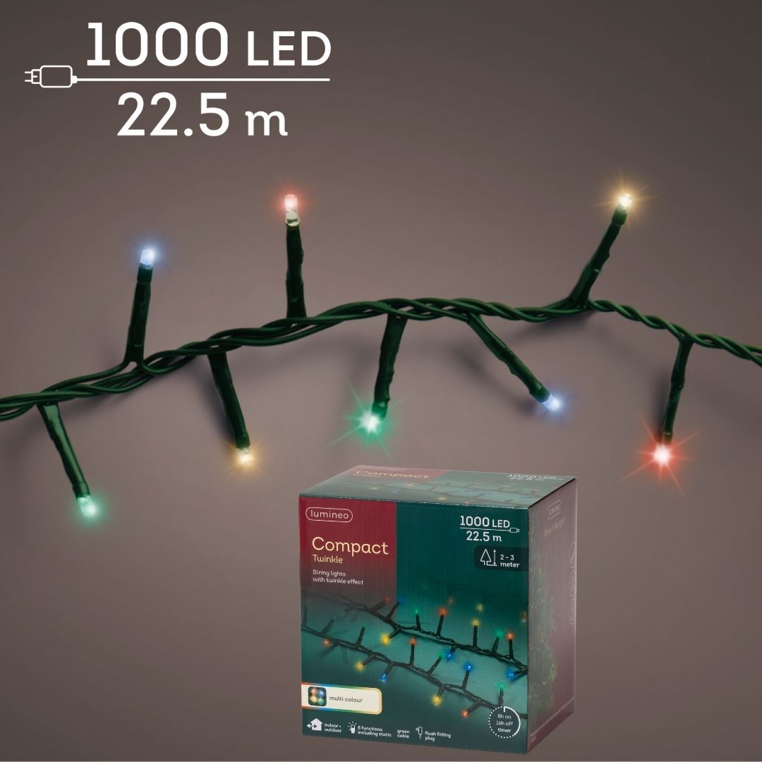 Christmas Lights 1000 LED Compact - Multi Colour