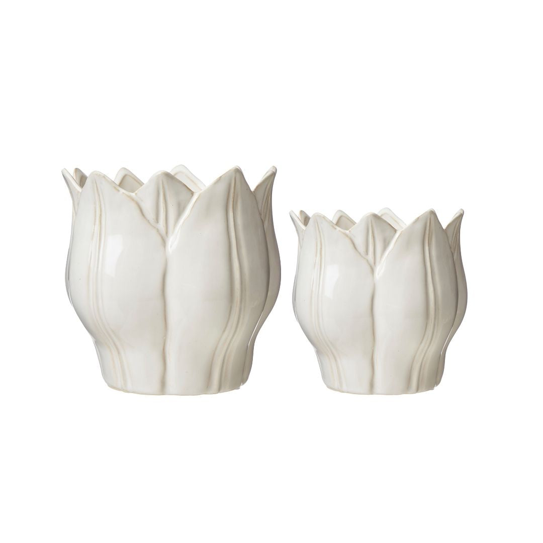 Leslie Indoor Pot Off White