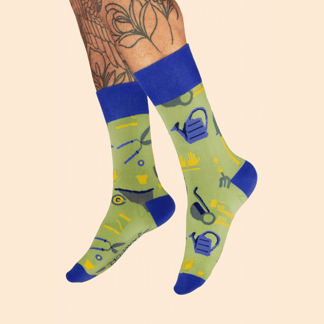 Men's Socks - Greenfingers in Sage