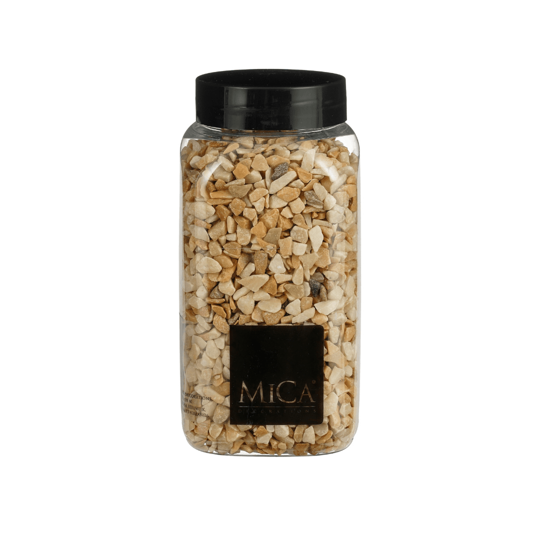 Mica Decorative Stones Light Brown 650ml