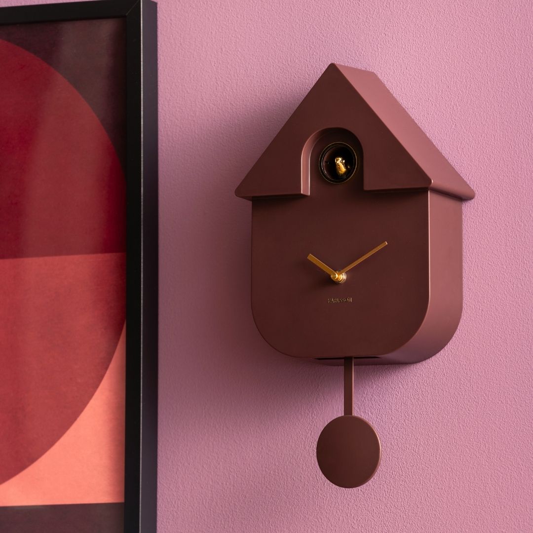 Modern Cuckoo Clock Oro Earth Brown