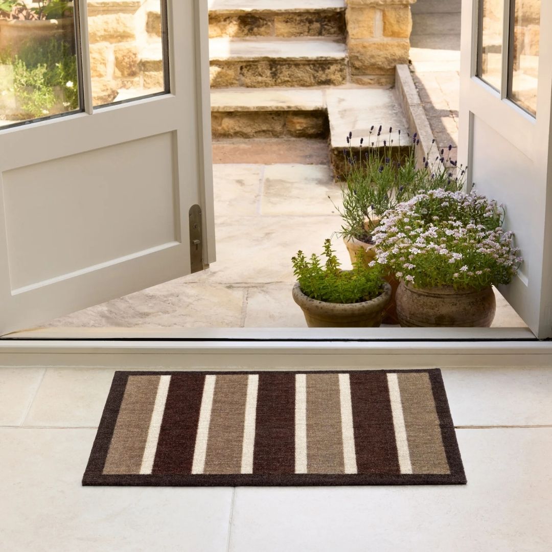 Door Mat Chocolate Stripe